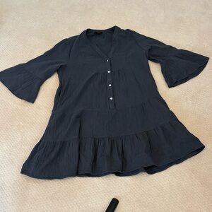 Quince Navy Women's Tunic Dress